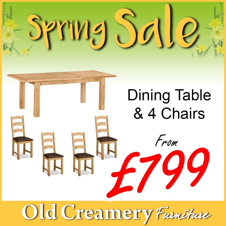Table and 4 Chairs - Spring Sale